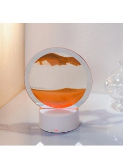 Keyfim Shop Custom 3D Moving Sand Art Picture Round Glass Deep Sea Sandscape Hourglass Quicksand Craft Flowing Sand Painting Office  - Image 2