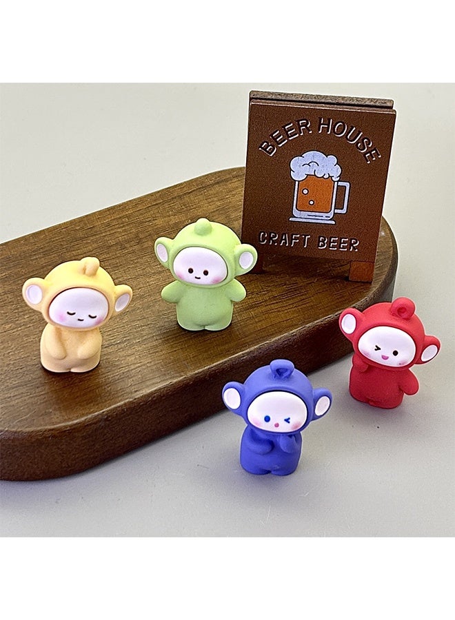 مجموعة ديكور السيارة من 4 مجموعة ملحقات داخلية لطيفة للأطفال ، ديكور المكتب ، زخرفة الأثاث - Image 5