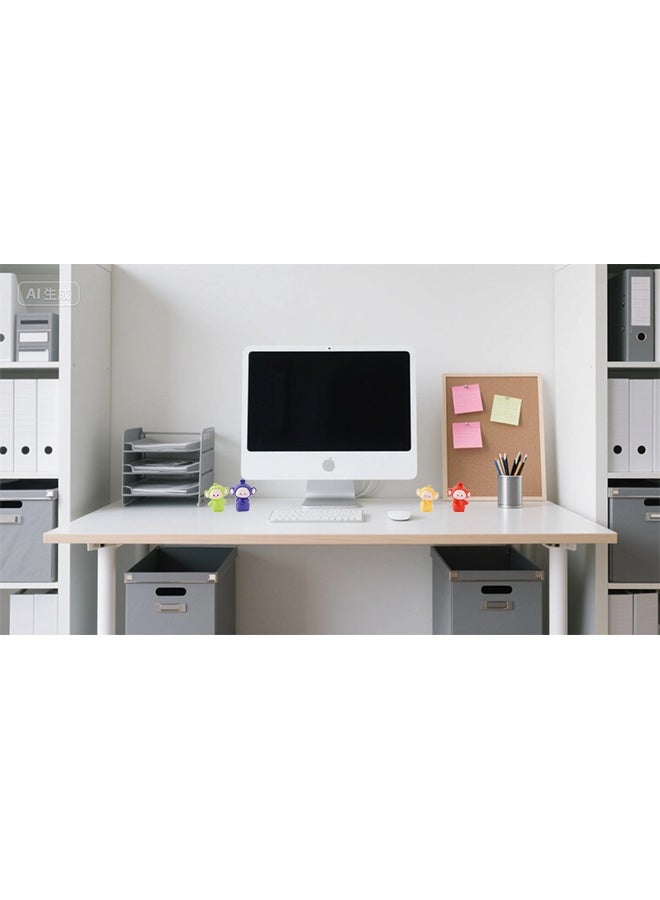 مجموعة ديكور السيارة من 4 مجموعة ملحقات داخلية لطيفة للأطفال ، ديكور المكتب ، زخرفة الأثاث - Image 3