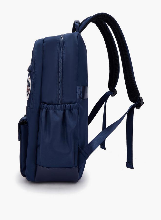 Lee Cooper Logo Print Backpack With Padded Shoulder Straps - Image 2