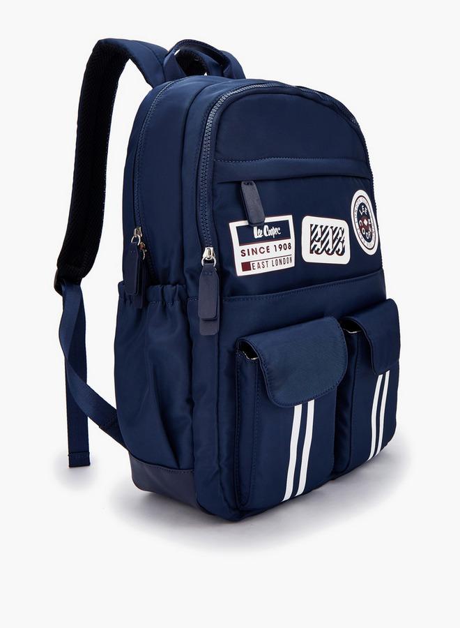 Lee Cooper Logo Print Backpack With Padded Shoulder Straps - Image 3