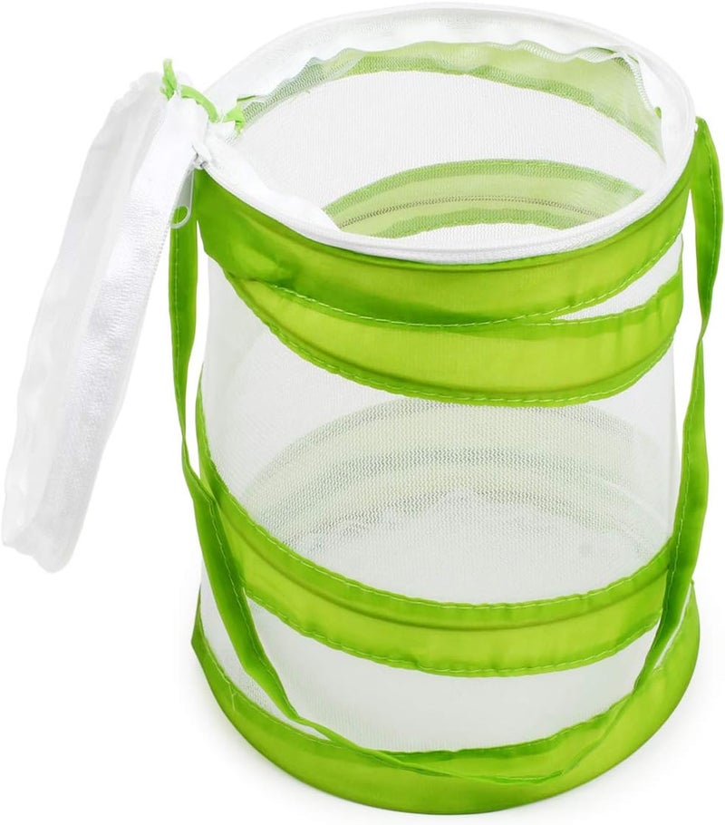 RESTCLOUD 2-Pack Mini Butterfly Habitat, Insect Mesh Cage, Bug Terrarium Pop Up 5.5" x 7" Tall (Pack of 2) - Image 5