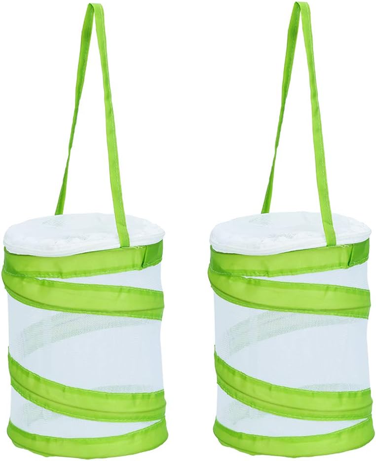 RESTCLOUD 2-Pack Mini Butterfly Habitat, Insect Mesh Cage, Bug Terrarium Pop Up 5.5" x 7" Tall (Pack of 2) - Image 1