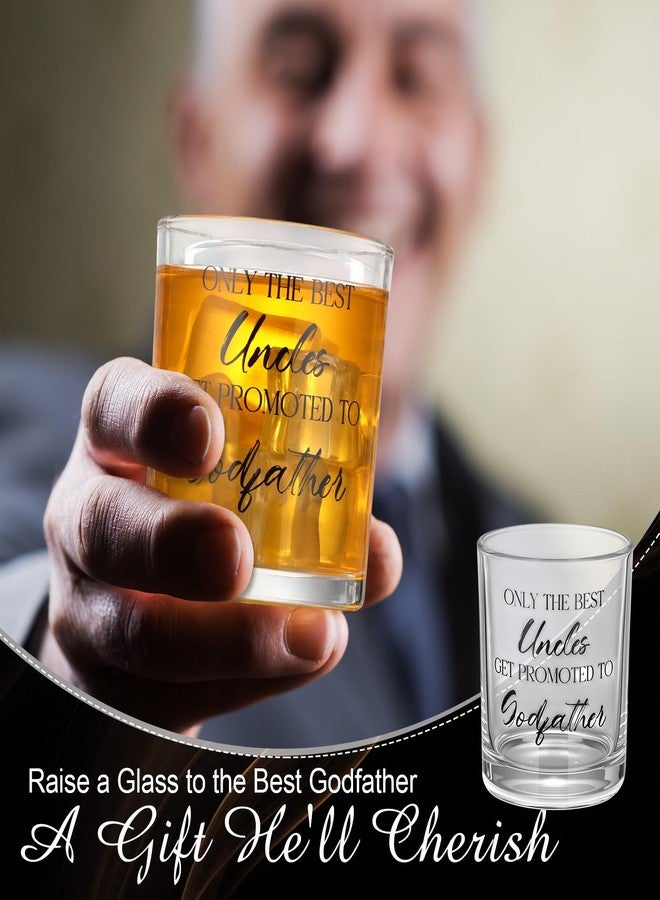 Vesici 6 Pcs Godfather Proposal Gift Box Set Includes Engraved Glass, Socks, Gift Box, Bottle Opener, Cross Keychain, Bracelet for God Father Uncle from Godchild Baptism Birthday Father's Day - Image 4