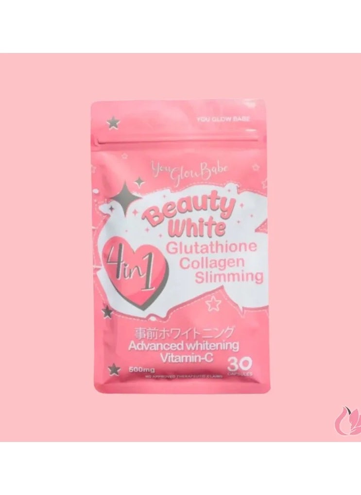 You Glow Babe Beauty White 4 in 1 Glutathione and Collagen 