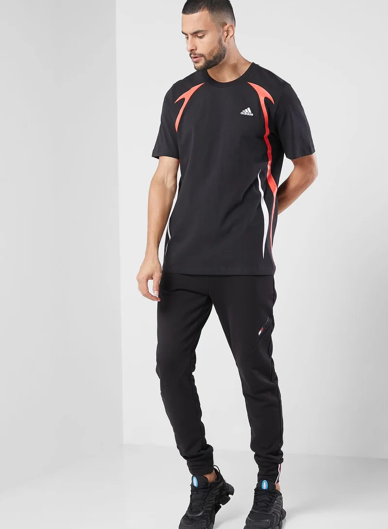 Adidas Colour Block T-Shirt