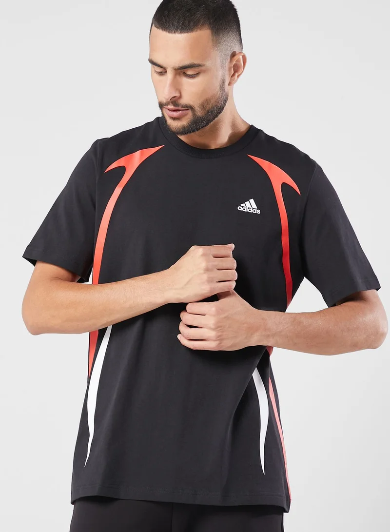 Adidas Colour Block T-Shirt