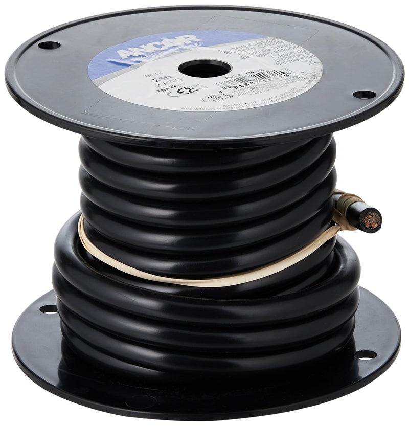 Ancor 114005 Tinned Copper Battery Cable, 2 AWG (32mm2), Black - 50ft - Image 3