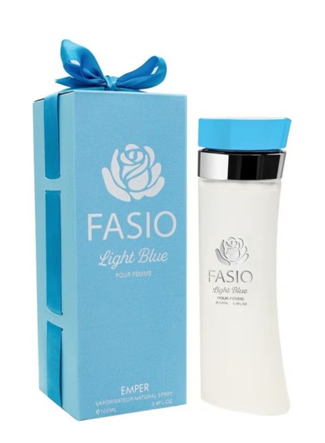 Emper Fasio Light Blue Eau de Parfum (EDP) for Women 100ml – Fresh Floral Fruity Long-Lasting Perfume - Image 1