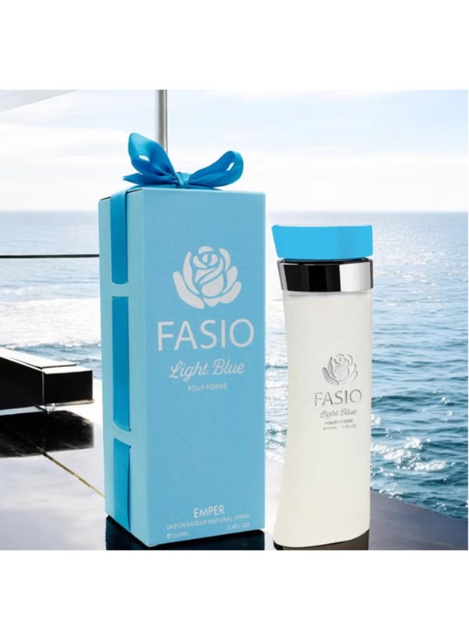 Emper Fasio Light Blue Eau de Parfum (EDP) for Women 100ml – Fresh Floral Fruity Long-Lasting Perfume - Image 3