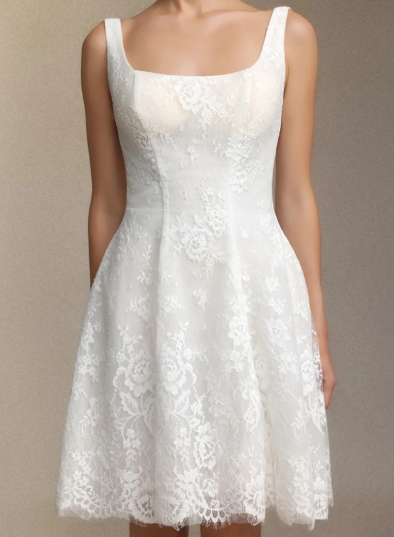 Bella Barnett  Tutuni Lace square-neck halter mini dress for Women | Best Price UAE