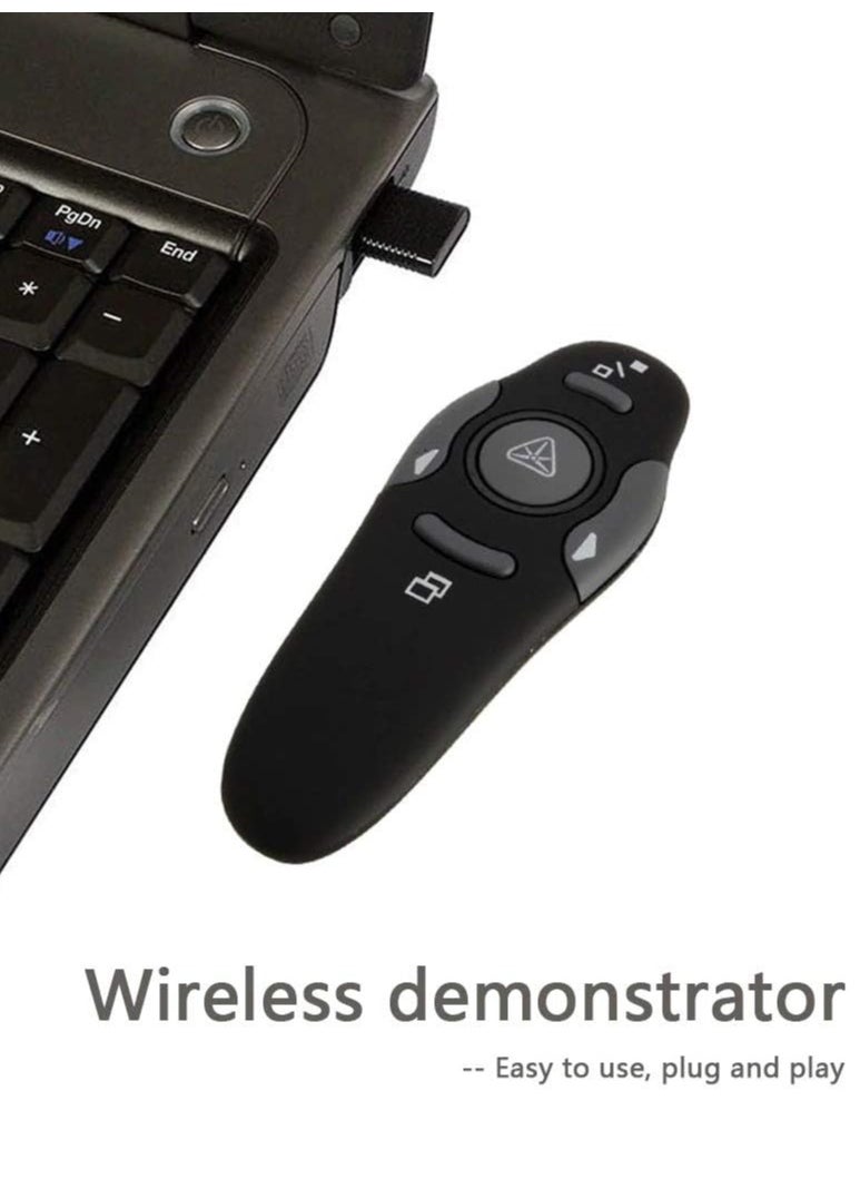 Generic - Wireless Pointer Pen Powerpoints Clicker USB 2.4G Presenter Presentation Remote Control Projector PPT Slides Pointing Pens - Image 1