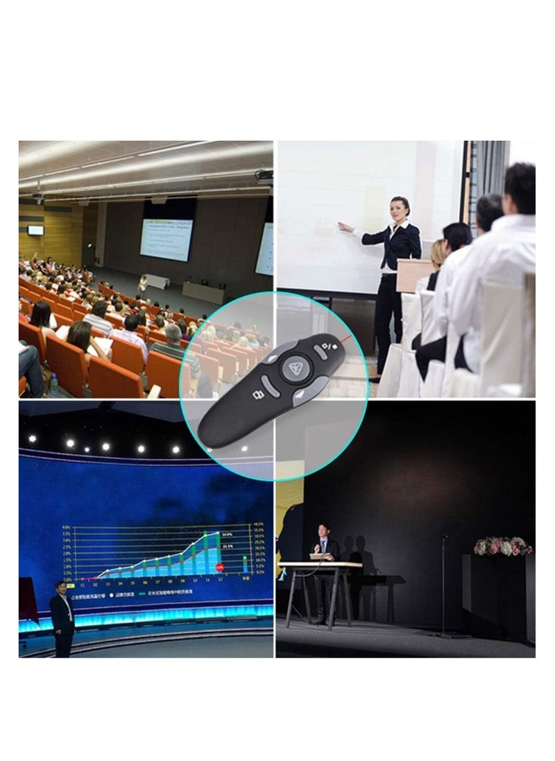Generic - Wireless Pointer Pen Powerpoints Clicker USB 2.4G Presenter Presentation Remote Control Projector PPT Slides Pointing Pens - Image 1