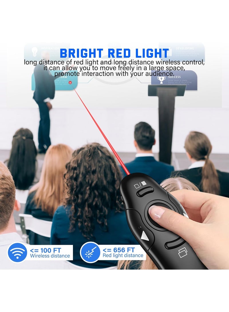 جهاز تحكم عن بعد لاسلكي للعروض التقديمية بمنفذ USB من النوع C، جهاز تحكم عن بعد لعروض PowerPoint التقديمية، جهاز تحكم عن بعد لاسلكي للعروض التقديمية مع تحكم في مستوى الصوت، جهاز تحكم عن بعد للعروض التقديمية وعروض Google Slides التقديمية - Image 5