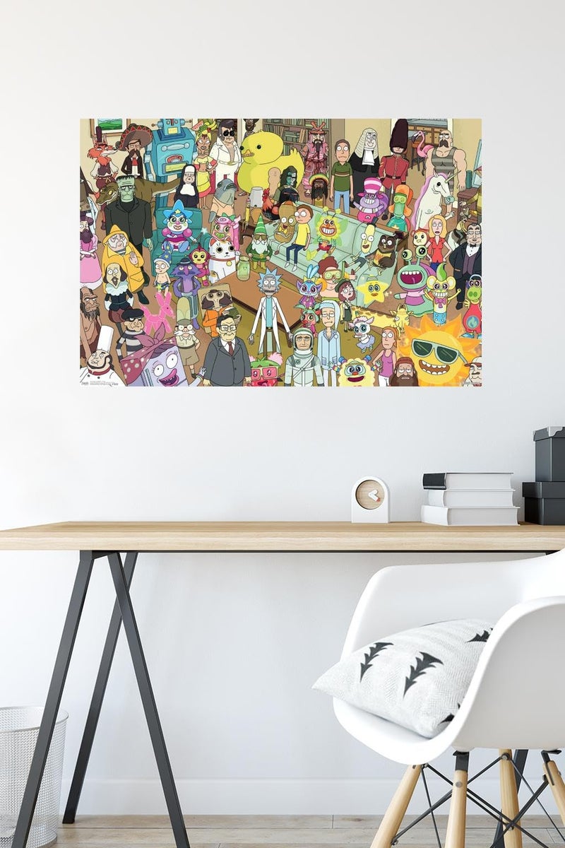 Trends International Rick And Morty - Group Wall Poster, 22.375" x 34", Unframed Version - Image 4
