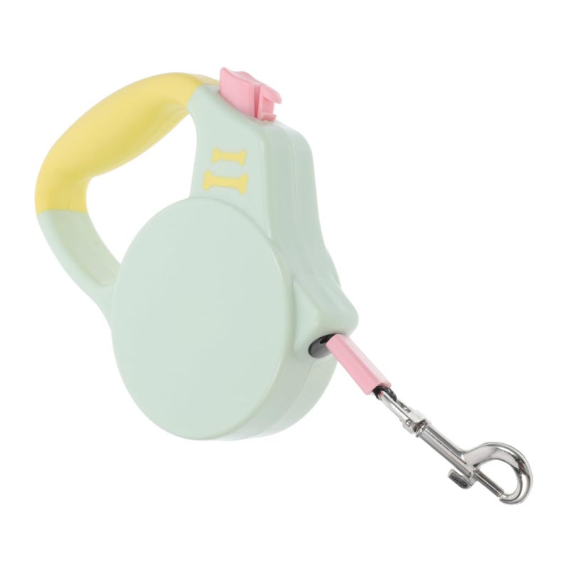 Retractable Dog Leash For Small Dogs Heavy Duty Portable Walking Leash With Colorful Floral Pattern Durable Material Convenient Operation For Outdoor Walks - Image 2