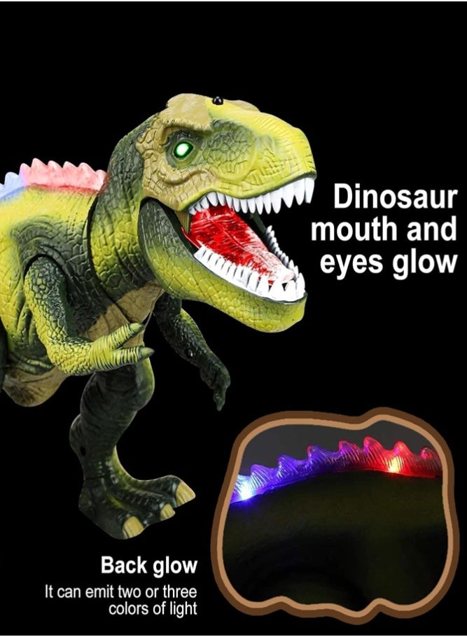 BELLSBERRY Remote Control T-Rex Dinosaur Toy – LED Light Up Walking Dinosaur with Sound - Image 4