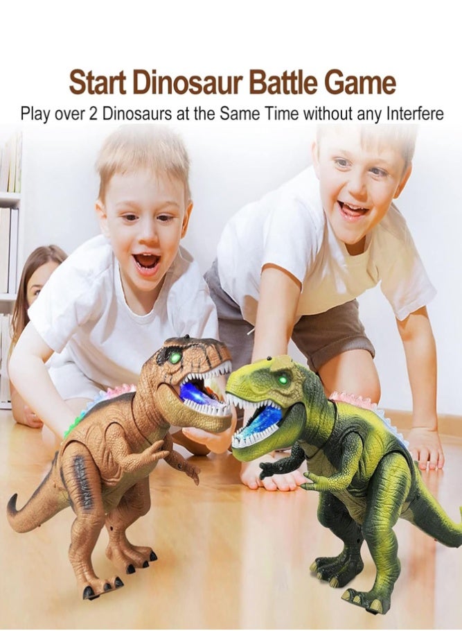 BELLSBERRY Remote Control T-Rex Dinosaur Toy – LED Light Up Walking Dinosaur with Sound - Image 5