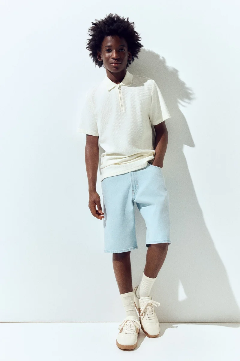 اتش اند ام شورت جينز واسع