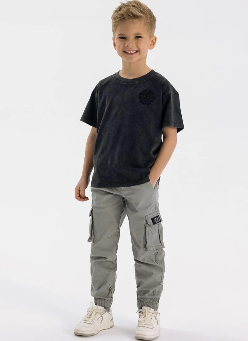 MINOTI Teen Boys Woven Cargo Trousers with Drawcord