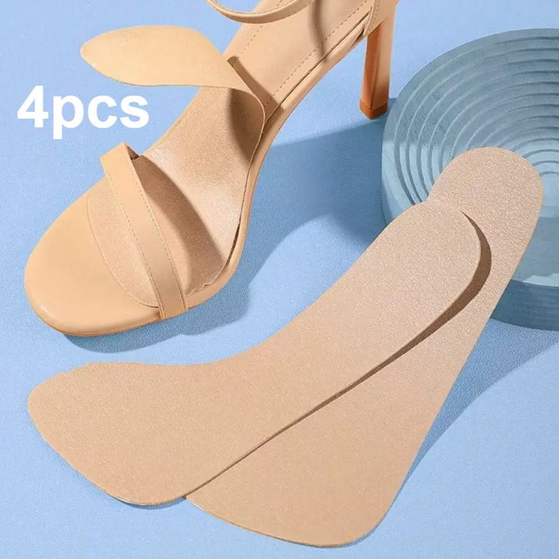 4 Pcs Self-Adhesive Non Slip Insoles One Size For High Heels And Sandals Comfort Soft Breathable Slip Resistant Ventilated Non Sticky - Image 5