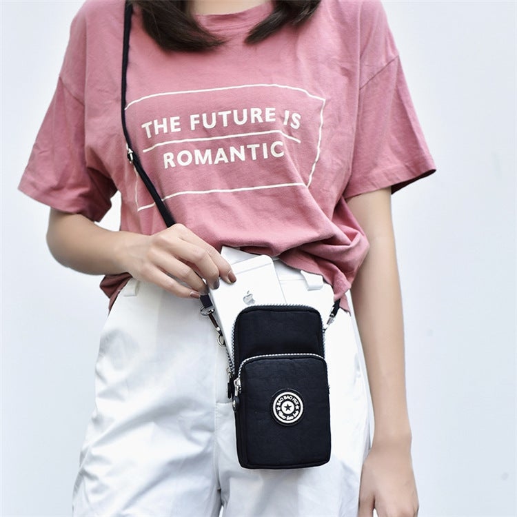 Mobile Phone Bag Women'S Cross-Body Mini Bag Fashion Mobile Phone Cloth Bag Wrist Coin Purse Vertical - Image 5