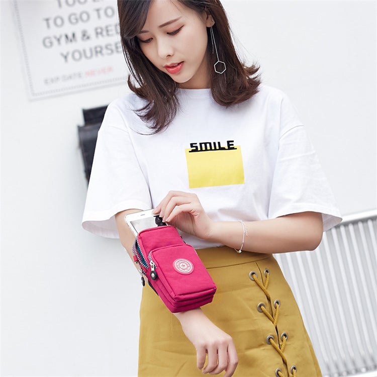 Mobile Phone Bag Women'S Cross-Body Mini Bag Fashion Mobile Phone Cloth Bag Wrist Coin Purse Vertical - Image 3