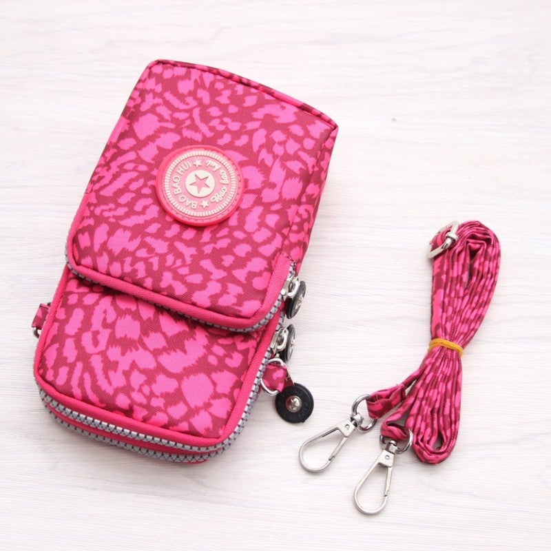 Mobile Phone Bag Women'S Cross-Body Mini Bag Fashion Mobile Phone Cloth Bag Wrist Coin Purse Vertical - Image 1