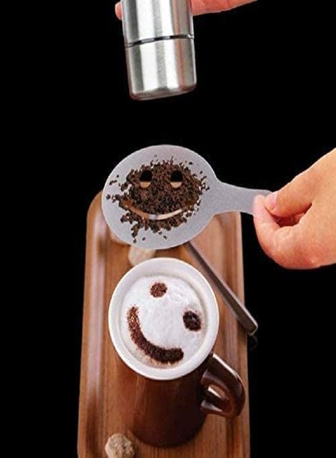 MaruHub 16Pcs Coffee Stencil Cafe Barista Tools Latte Art Maker Cappuccino Decor Pattern Mold Coffee Making Accessories - Image 4