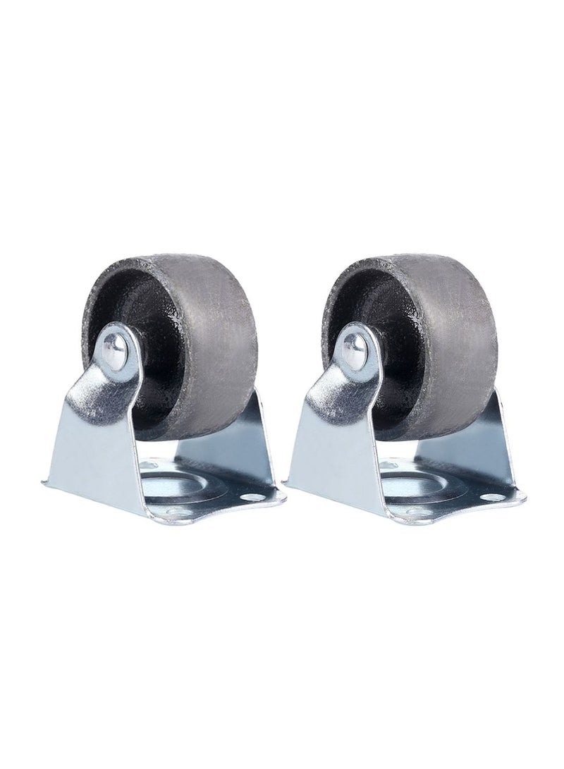 BMB tools 2-Piece 3inch Steel Caster - Rigid - Plate - Image 1