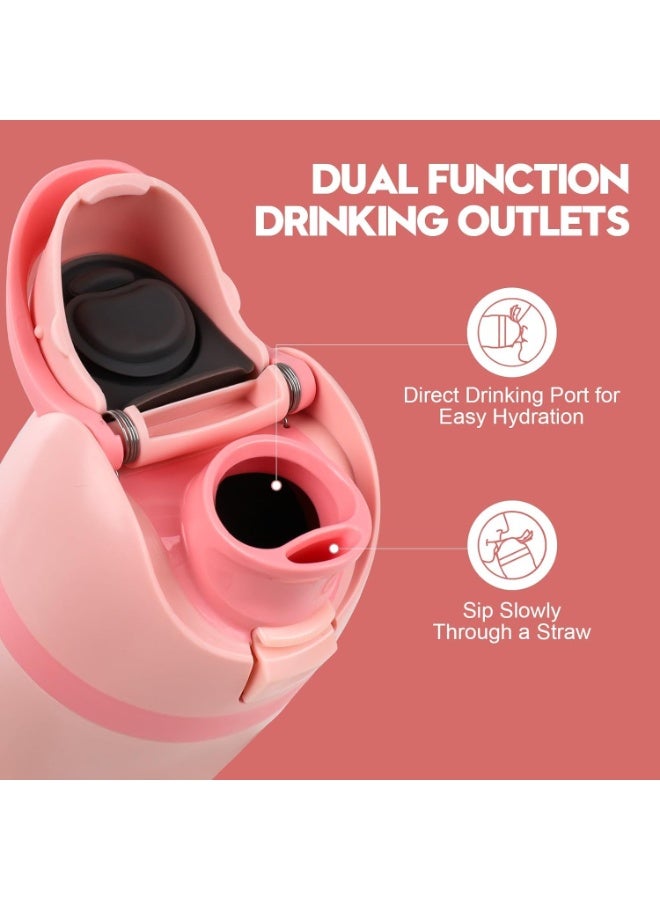 غطاء بديل متوافق مع قارورة Owala Freesip، غطاء علوي لقارورة الماء بزر تشغيل واحد، متوافق مع أكواب Owala مقاسات 16 أونصة 24 أونصة 32 أونصة 40 أونصة، غطاء بديل مانع للتسرب كإكسسوار بديل - Image 3