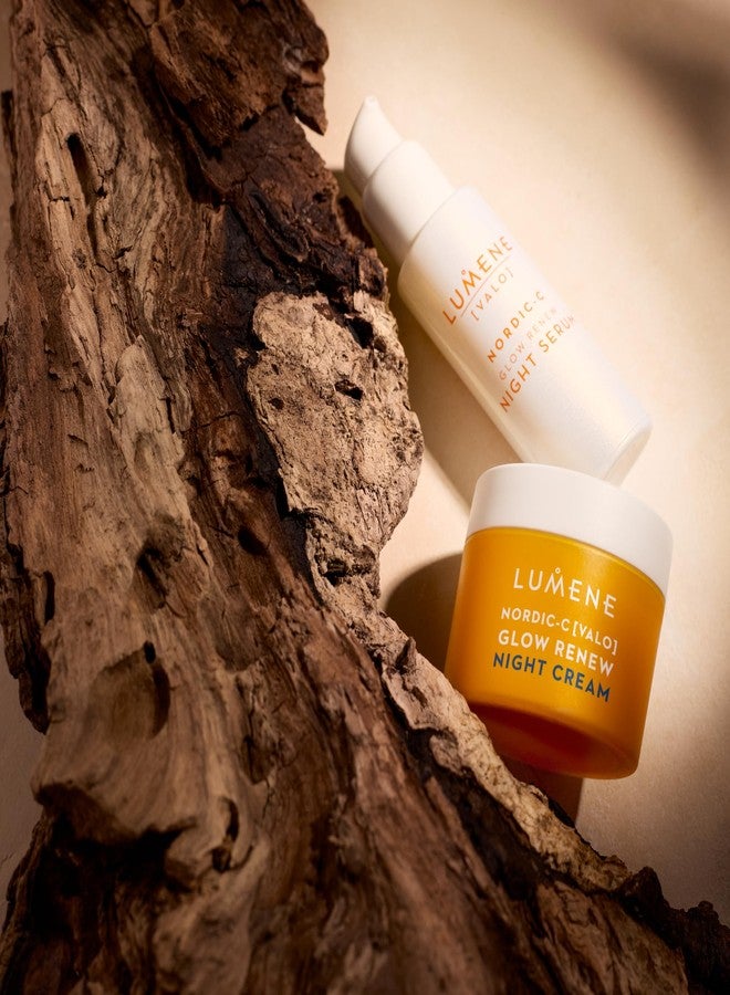 Lumene Nordic-C [Valo] Glow Renew Night Cream - Revitalizing Facial Moisturizer with Arctic Cloudberry, Hyaluronic Acid and Vitamin C - Radiance-Boosting Vegan Skin Care (1.7 oz) - Image 4