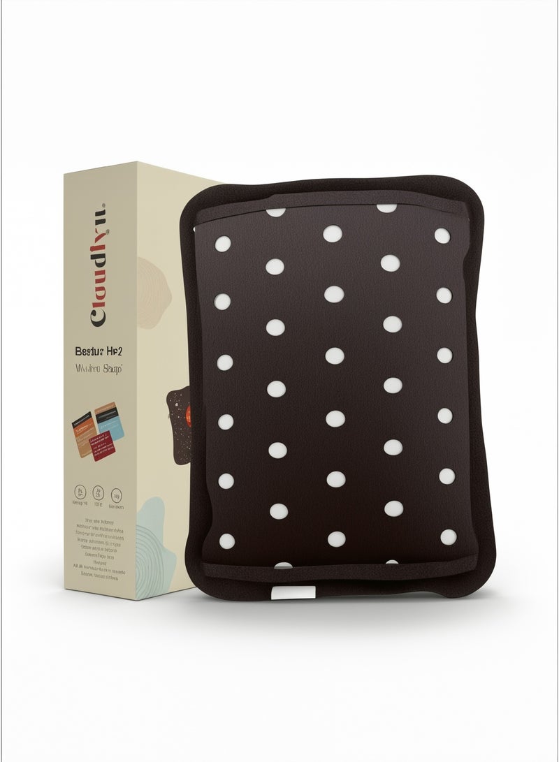 Cloudlyn Rechargeable Hot Water Bag For Pain Relief  Black - Image 1