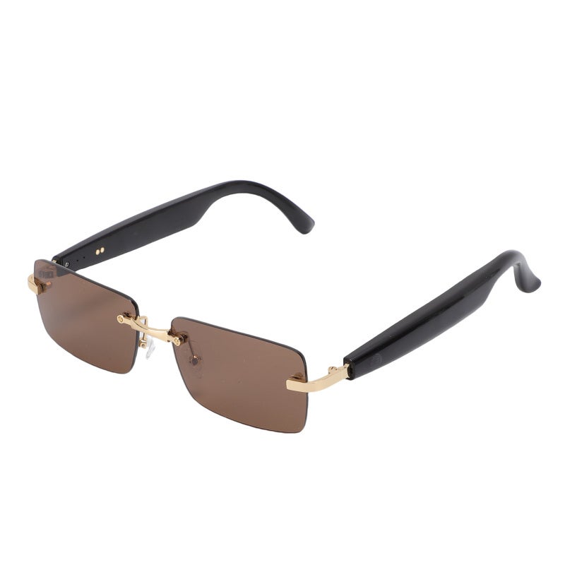 AI Translation Glasses Gold Brown Real Time 98% Accuracy - Powerful Bluetooth 5.4 Hardware Smart Translation Glasses for Business Travel Classroom Office - Image 3