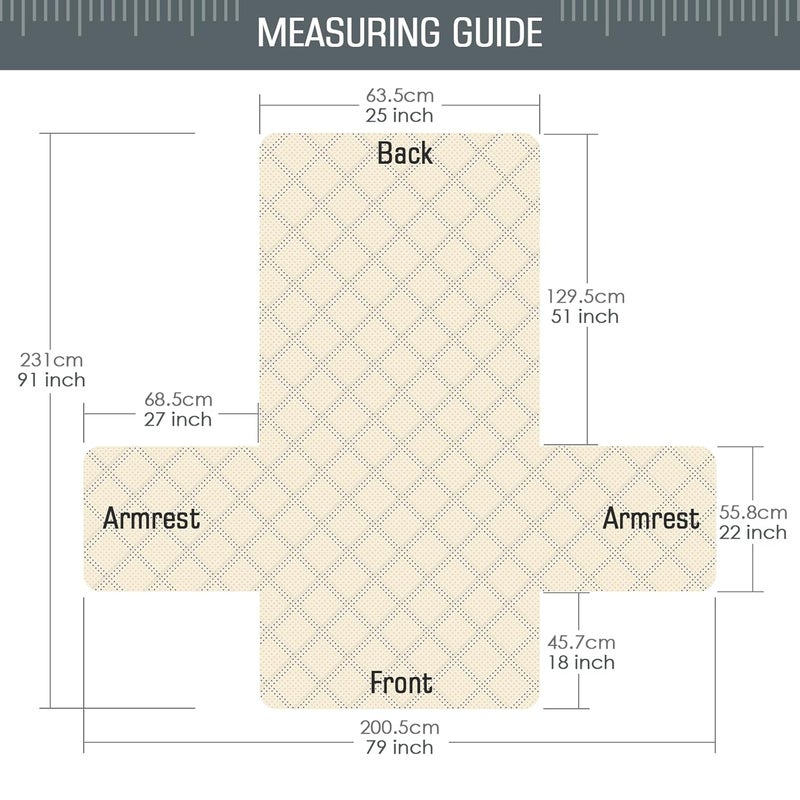 TAOCOCO Recliner Protectors CoverSlipcover for Recliner ChairRecliner Chair Slip Cover for PetsChair Cover Protect for Pets with Elastic StrapWashable Dark Grey - Image 3