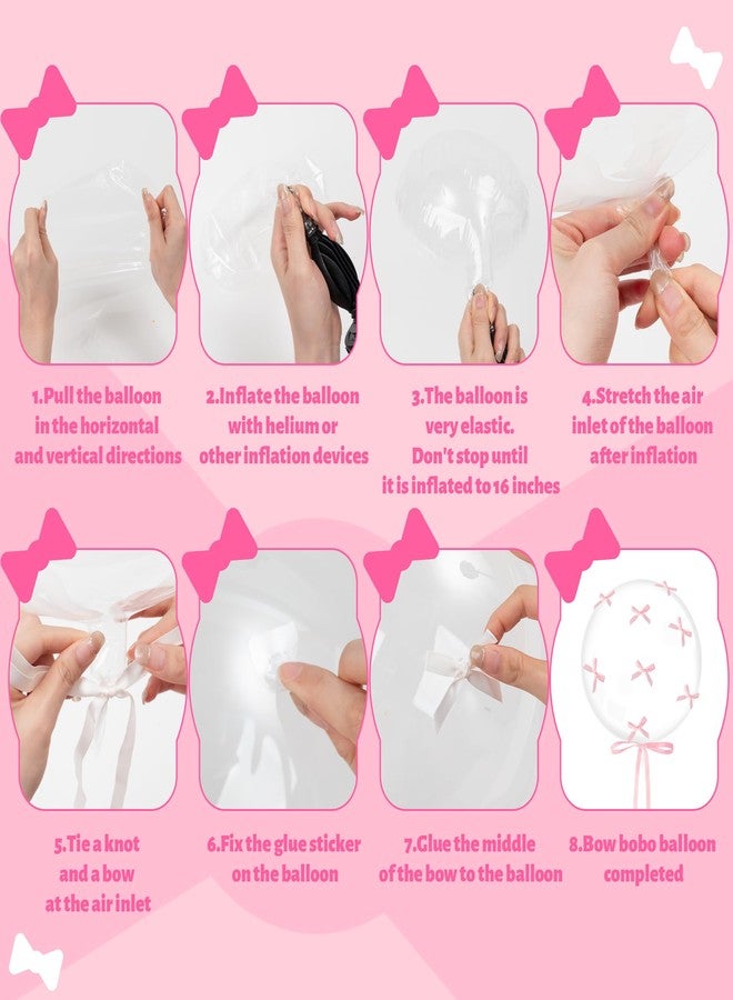 BkeeCten Transparent Latex Balloons Bulk - 20 Set 16 Inch Latex Transparent Balloons Pack Baby Shower Wedding Anniversary Gender Reveal Birthday Party Decorations Supplies Decor Photo Booth Backdrop - Image 3