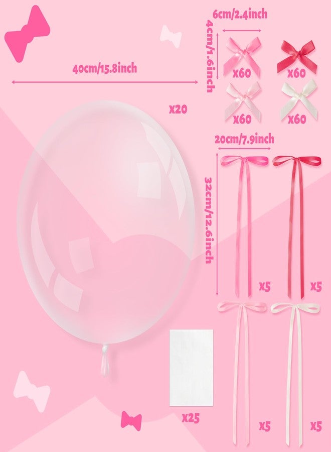 BkeeCten Transparent Latex Balloons Bulk - 20 Set 16 Inch Latex Transparent Balloons Pack Baby Shower Wedding Anniversary Gender Reveal Birthday Party Decorations Supplies Decor Photo Booth Backdrop - Image 2