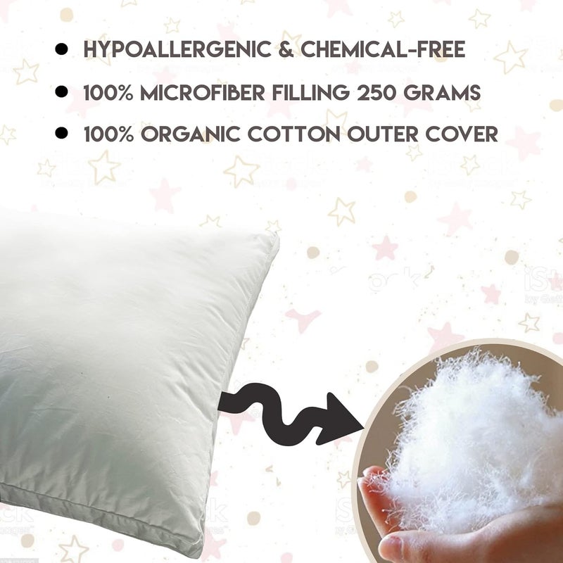 KRADYL KROFT Toddler Pillow with 100 Cotton Removable Cover 20 X 15 Inches Children Pillows Baby Pillows Fauna - Image 4