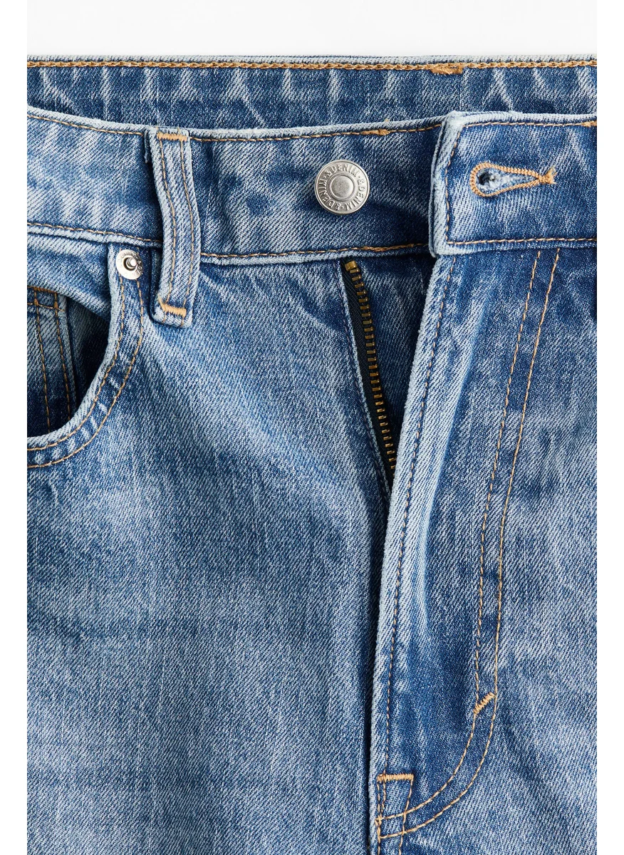 H&M Wide High Cropped Jeans