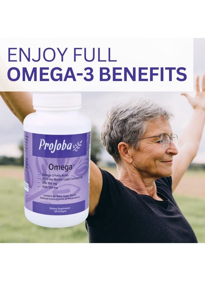youngevity Youngevity Projoba Omega™ - 1000 mg Omega-3 - High-Potency - 180 EPA & 120 DHA to Promote Brain and Heart Health - Non-GMO - Preservative Free (120 Servings)  - Image 4
