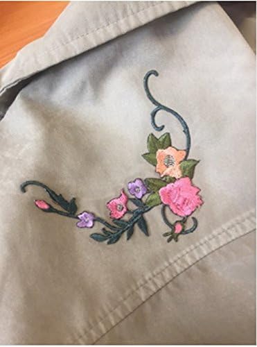 FJTANG Tiny Beautiful Flower Patches for Clothing Iron On Embroidered Appliques Women Stickers for Bags Hats DIY Accessories (Color A) - Image 5