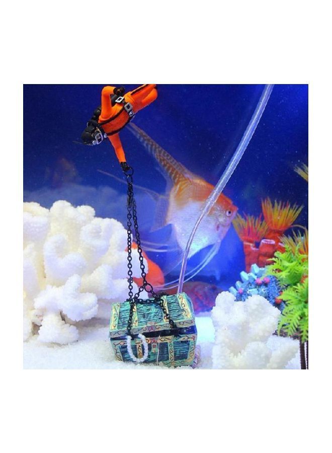 NIBEMINENT Plastic Sea Treasure Chest Orange/Green/White - Image 2