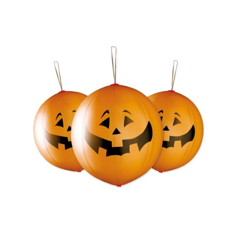 Party Zone 18" GPBF1 #126 Punch Balls Pumpkin 3Ct - Image 1