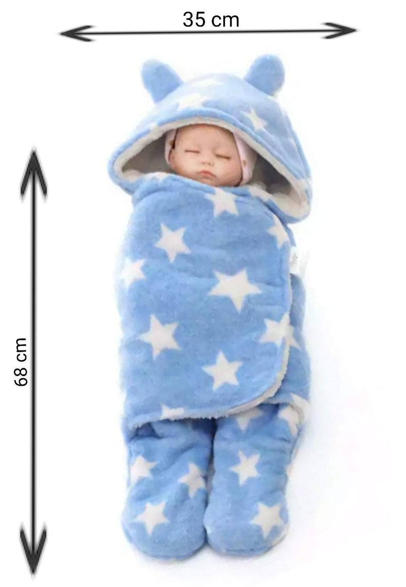 BRANDONN Baby Blanket Newborn Gift Pack of Swaddle Wrapper, 0-9 Months, Length 68 cm x Width 68 cm - Image 3