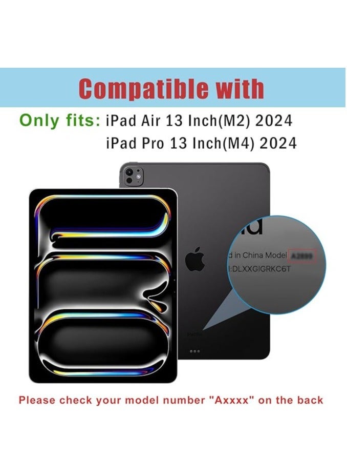 【قطعتان】 واقي شاشة لجهاز iPad Pro مقاس 13 بوصة (M4)/ iPad Air مقاس 13 بوصة (M2) 2024، واقي شاشة من الزجاج المقوى لجهاز iPad Pro 13/iPad Air 13 2024 - Image 2