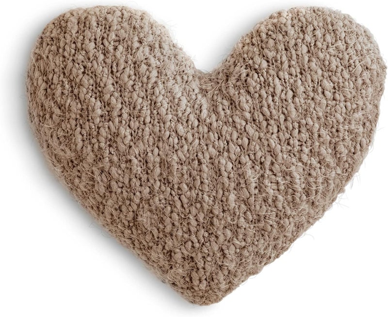 DEMDACO Camel Brown Giving Heart 11 x 10 Plush Polyester Decorative Throw Pillow - Image 2