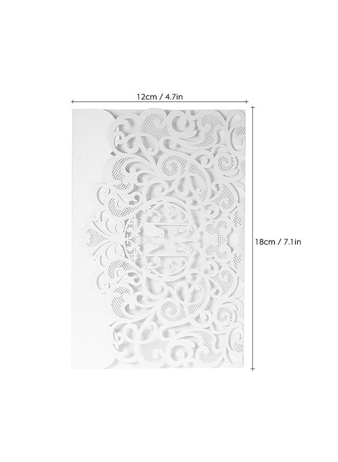 NIBEMINENT 20-Piece Floral Pattern Decorative Invitation Card Cover D1378 18x12centimeter - Image 3