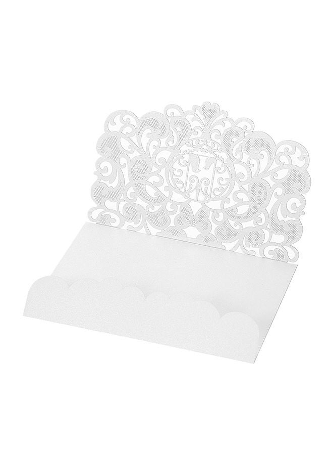 NIBEMINENT 20-Piece Floral Pattern Decorative Invitation Card Cover D1378 18x12centimeter - Image 2