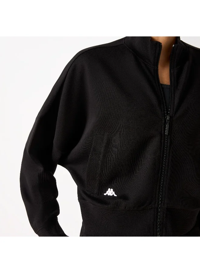 Kappa Kappa Striped Jacket with Zip Closure and Long Sleeves