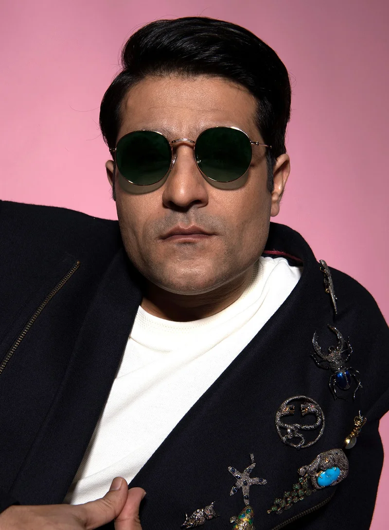 ووجلز نظارة شمسية مستديرة مستقطبة خضراء